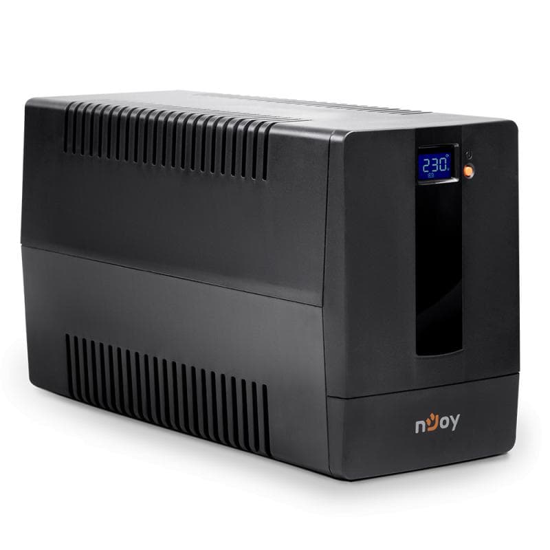 UPS nJoy Horus Plus 1500, 1500VA/900W, Afisaj LCD cu ecran tactil, 4 Prize Schuko cu Protectie, Repornire Automata, RJ11 protectie pentru linia de telefon/modem, Posibilitatea de monitorizare si control prin USB, LAN si internet, port de comunicare USB, rata de eficienta pana la 90%
