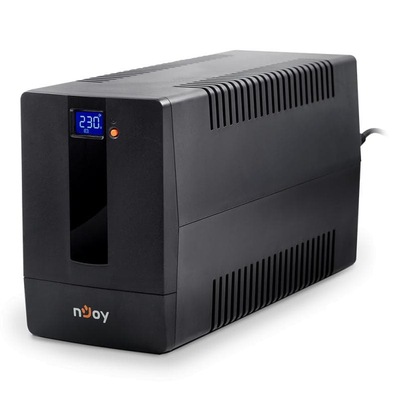 UPS nJoy Horus Plus 1500, 1500VA/900W, Afisaj LCD cu ecran tactil, 4 Prize Schuko cu Protectie, Repornire Automata, RJ11 protectie pentru linia de telefon/modem, Posibilitatea de monitorizare si control prin USB, LAN si internet, port de comunicare USB, rata de eficienta pana la 90%