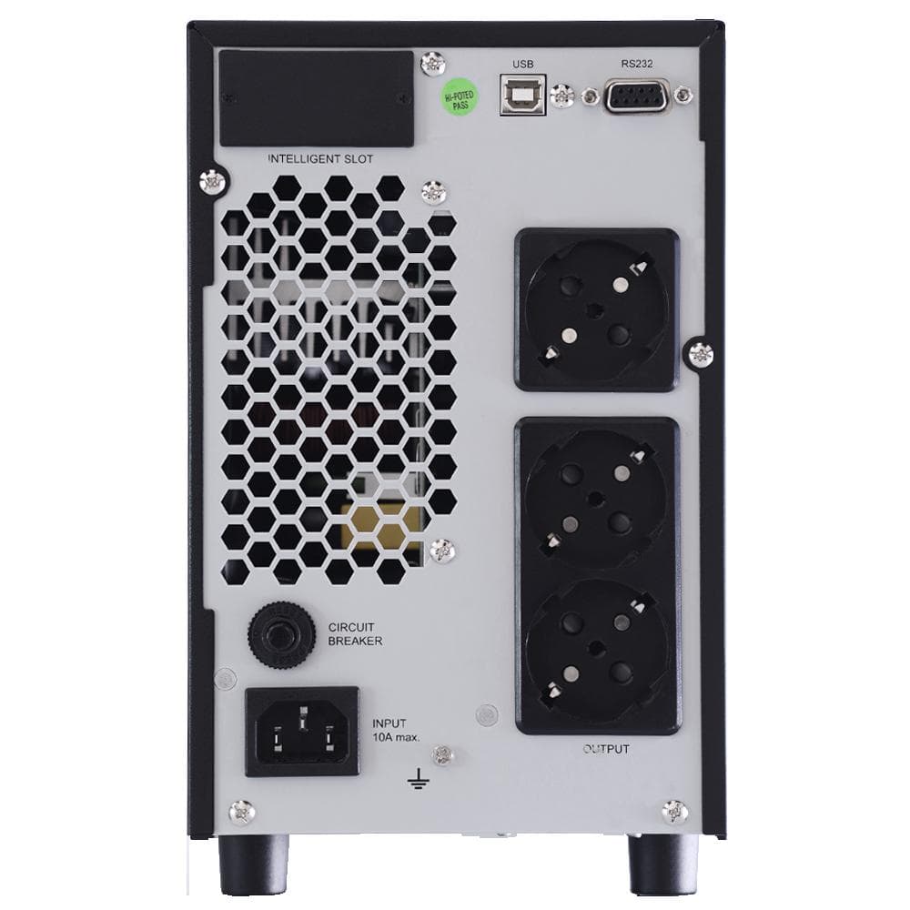 UPS nJoy Aten PRO 2000, 2000VA/ 1800W, On-line, LCD Display, 3 Prize Schuko cu Protectie, Management, Tower, Dubla conversie, Frequency Range 40Hz ~ 70 Hz, Connection port RS232 / USB / Intelligent Port, Dimensiuni: 397 x 145 x 220 mm, Greutate: 17 kg, Negru