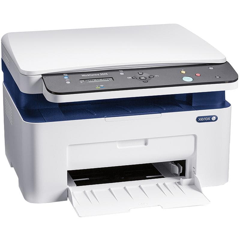 Multifunctional laser mono Xerox WorkCentre 3025V_BI, Dimensiune A4, Viteza max 20 ppm, Rezolutie max 1200x1200 dpi, fpo 8.5s, Memorie 128MB, GDI, Alimentare cu hartie tava 150 coli; copy: max 600x600dpi, fco 10 sec; scan : max 600x600dpi, color, scan to PC, WSD, formate PDF/JPEG/TIFF; max 15k/luna