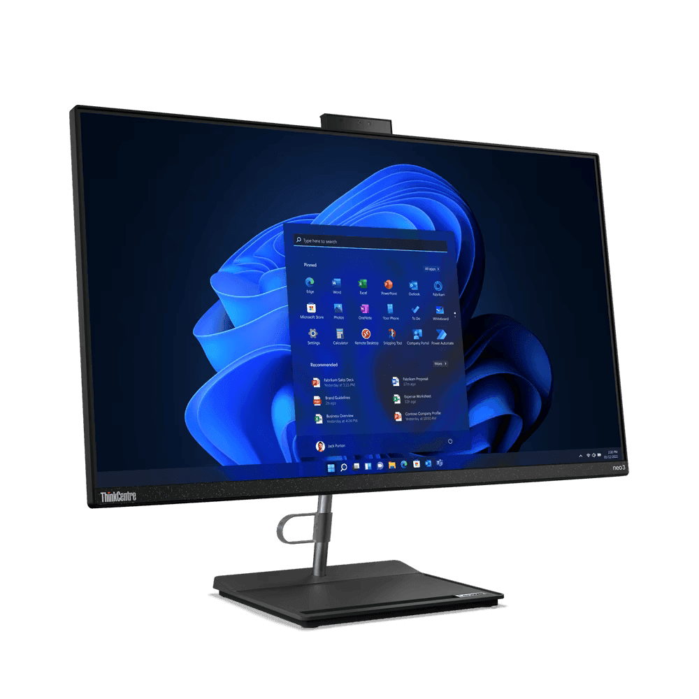All-in-One Lenovo ThinkCentre neo 30a 27 Gen 4 AIO (27 inches), Intel® Core™ i5-13420H, 8C (4P + 4E) / 12T, P-core 2.1 / 4.6GHz, E-core 1.5 / 3.4GHz, 12MB, RAM 1x 8GB SO-DIMM DDR4-3200, SSD 512GB SSD M.2 2280 PCIe® 4.0x4 NVMe® Opal 2.0, Video: Integrated Intel® UHD Graphics, Optic: DVD±RW, Card