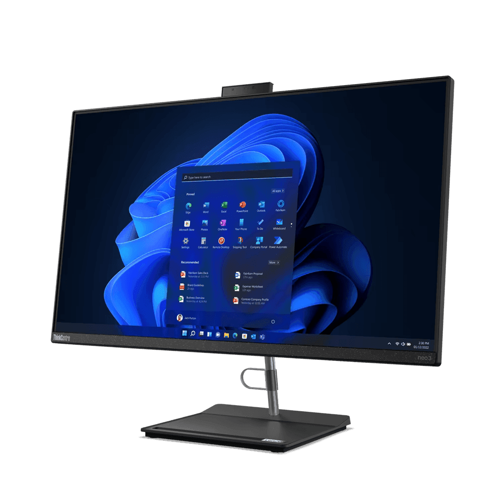 All-in-One Lenovo ThinkCentre neo 30a 27 Gen 4 AIO (27 inches), Intel® Core™ i5-13420H, 8C (4P + 4E) / 12T, P-core 2.1 / 4.6GHz, E-core 1.5 / 3.4GHz, 12MB, RAM 1x 8GB SO-DIMM DDR4-3200, SSD 512GB SSD M.2 2280 PCIe® 4.0x4 NVMe® Opal 2.0, Video: Integrated Intel® UHD Graphics, Optic: DVD±RW, Card