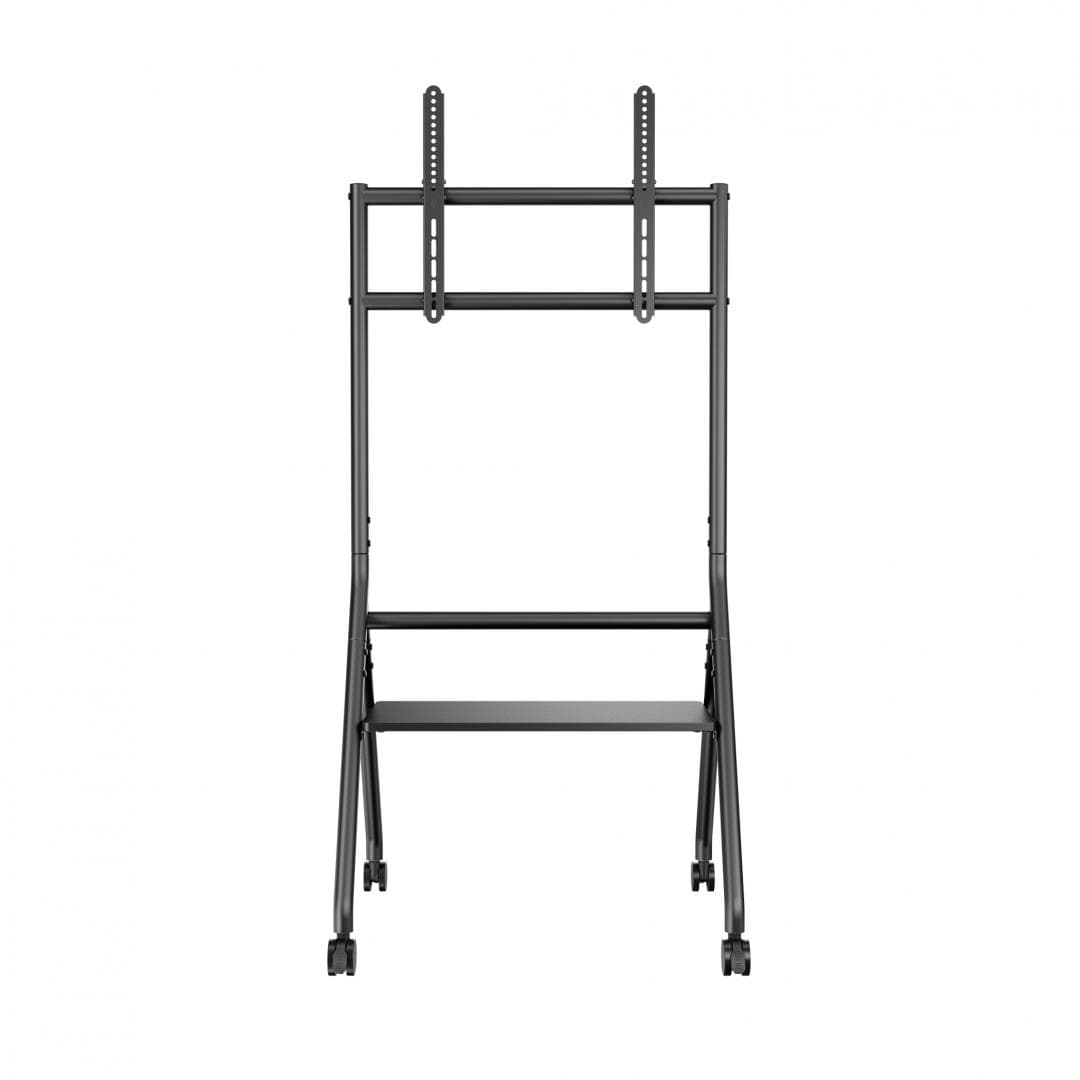Stand TV mobil Serioux 13E-46FW, dimensiuni: 725x635x1615mm, compatibilitate  dimensiune ecran: 37""-86"", VESA: 200x200, 300x200, 400x200, 300x300, 400x300, 400x400, 600x400, greutate maximă suportata: 80 kg, greutate maximă suportata raft: 10 kg