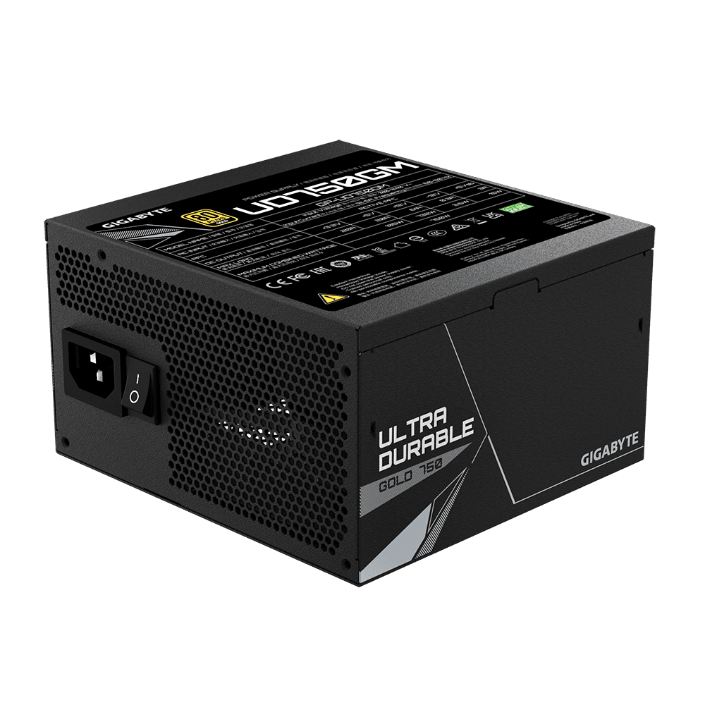 SURSA GB UD750GM 750W 80 PLUS GOLD, ACTIVE PFC, ATX V2.31, ventilator 120mm, negru