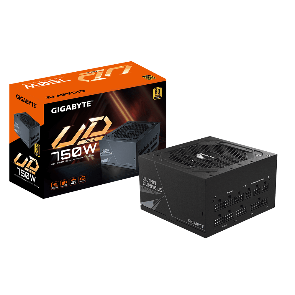 SURSA GB UD750GM 750W 80 PLUS GOLD, ACTIVE PFC, ATX V2.31, ventilator 120mm, negru