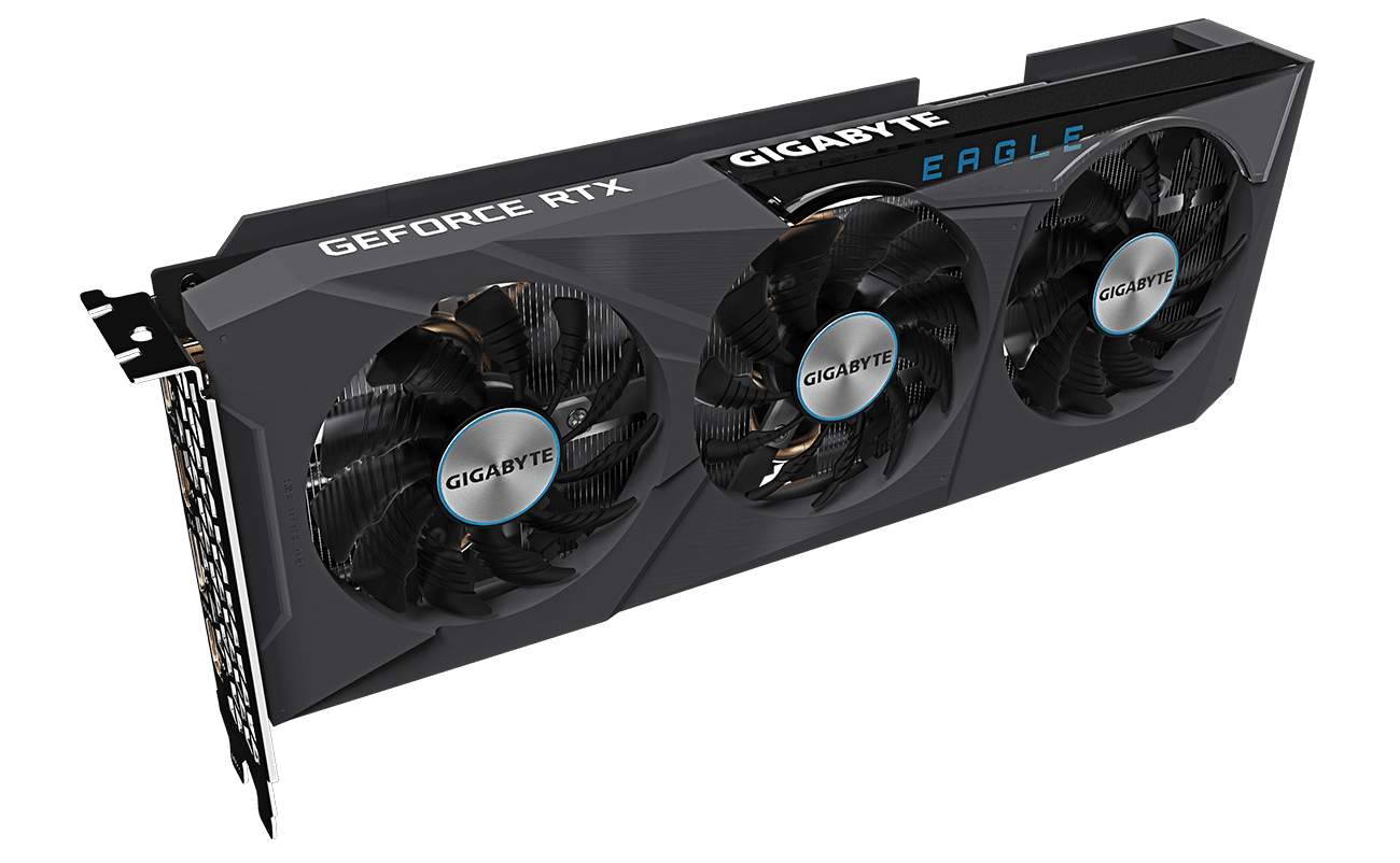Placa video Gigabyte GeForce RTX 3060 Ti EAGLE OC 8 GB, GDDR6, 256BIT, 2x HDMI, 2x DisplayPort, 2x 8-pin
