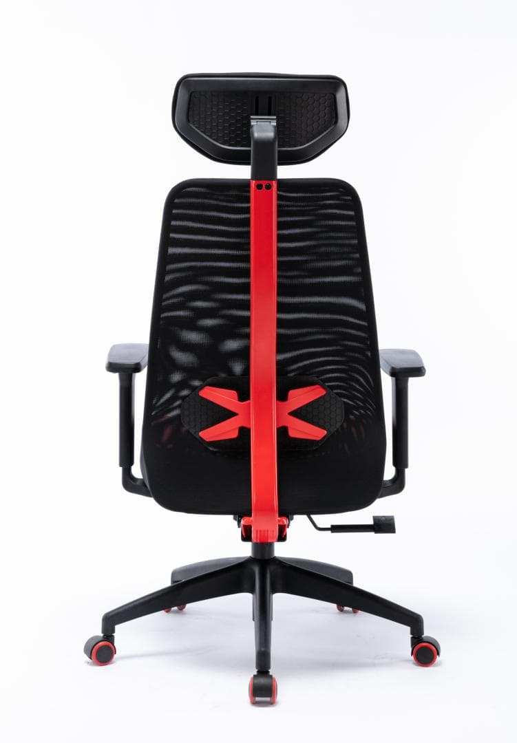 Scaun gaming Serioux Kyrian, adjustabil, piston pe gaz clasa 4, manere 3d, tetiere reglabile, baza stea cu 5 picioare, suporta pana la 150 kg, rosu