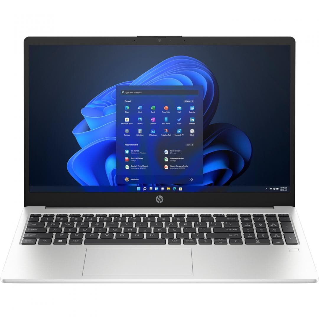 Laptop HP 250 G10 cu procesor Intel Core i7-1360P 12-Core (1.9GHz, up to 5.0GHz, 18MB), 15.6 inch FHD, Intel UHD Graphics, 16GB DDR4, SSD, 1TB PCIe-4x4 2280 NVMe TLC, Free DOS, Turbo Silver, 1yw