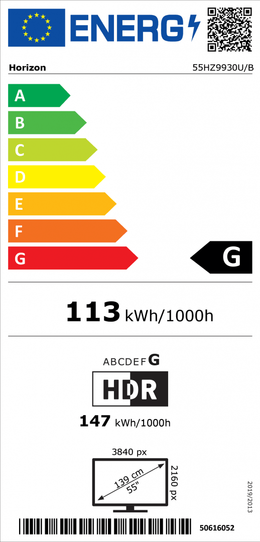 AURORA OLED TV HORIZON 4K-SMART 55HZ9930U/B, 55", 4K Ultra HD (2160p), Dolby Vision HDR / HDR10+ / HDR10 / HLG + MicroDimming, Digital TV-Tuner DVB-S2/T2/C, HOS 3.0 SmartTV-UI (WiFi built-in) +Netflix +PrimeVideo +Youtube, Amazon Alexa / WW Google Assistant, 1xLAN (RJ45), Wireless Display, DLNA 1.5