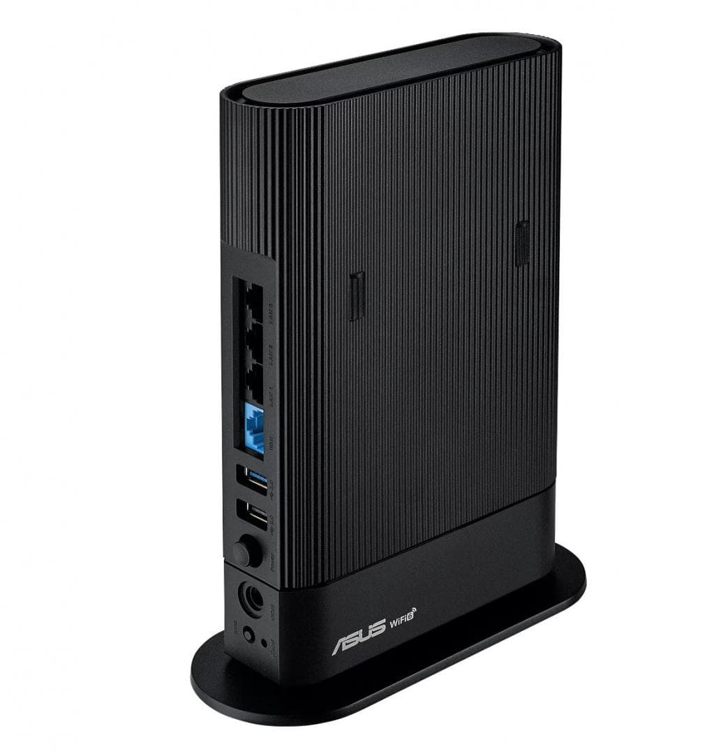 Router Wireless Asus RT-AX59U AX4200 dual band, Standarde rețea: IEEE 802.11a, IEEE 802.11b, IEEE 802.11g, WiFi 4 (802.11n), WiFi 5 (802.11ac), WiFi 6 (802.11ax), IPv4, IPv6, 5 x antene interne, MIMO, Procesor 2.0Ghz, Memorie: 512 Mb Ram, 128 Mb Flash, interfata: 1 x WAN, 3 x LAN, 1 x USB 3.2, 1 x
