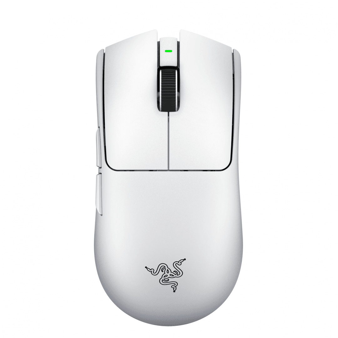 Mouse wireless Razer Viper V4 Pro, Razer™ Focus Pro 50K Optical Sensor Gen-3, durata de viata baterie pana la 180 ore, switch Razer™ Optical Mouse Switches Gen-4, alb