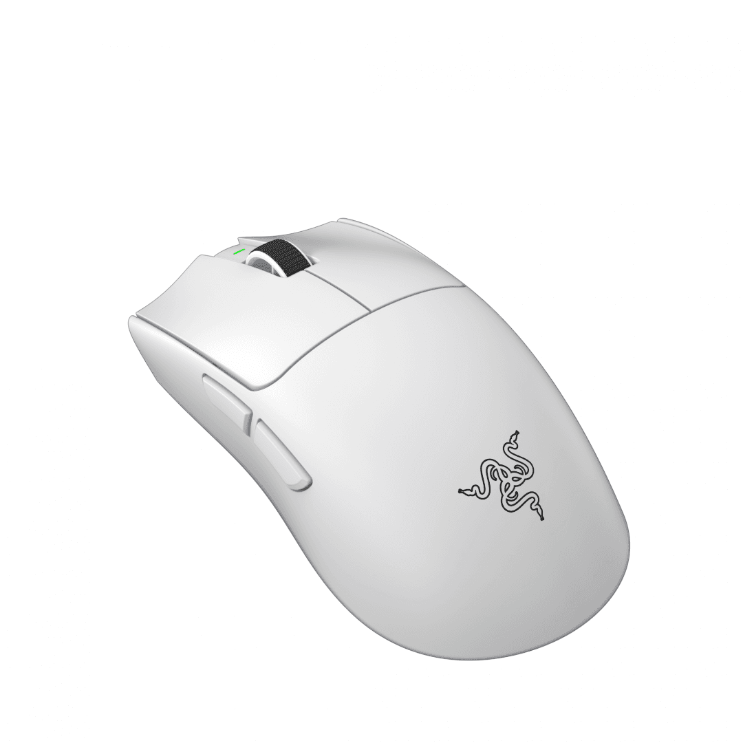 Mouse wireless Razer Viper V4 Pro, Razer™ Focus Pro 50K Optical Sensor Gen-3, durata de viata baterie pana la 180 ore, switch Razer™ Optical Mouse Switches Gen-4, alb