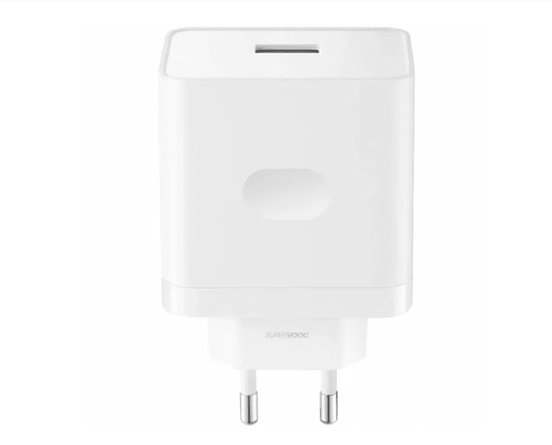 Incarcator retea Realme SuperVooc 80W, Fast Charging, USB-A, Alb