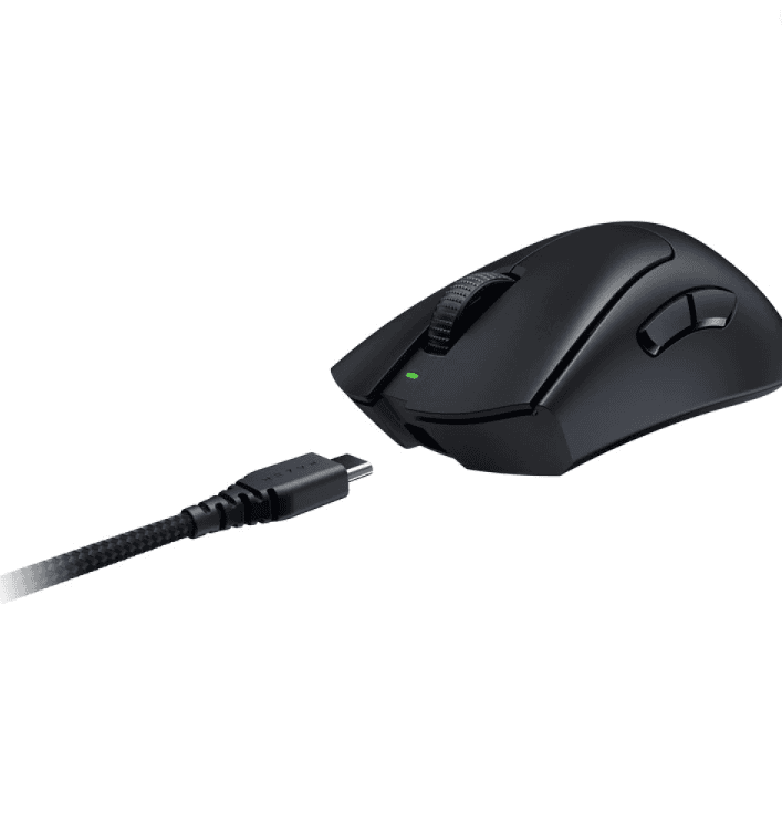 Mouse Razer DeathAdder V3 HyperSpeed EU, rezolutie 26000 DPI, senzor Focus X Optical, 8 butoane programabile, durata de viata baterie pana la 100 de ore in 1000 Hz si pana la 20 de ore in 8000 Hz, negru