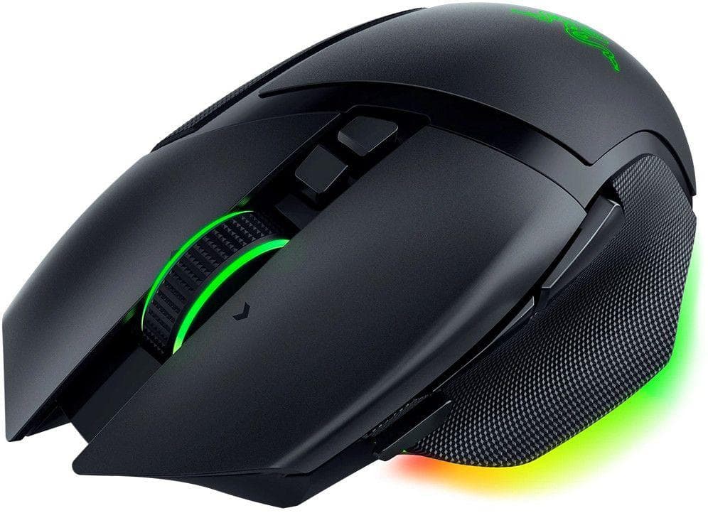 Razer Basilisk V3 35K, wireless, bluetooth, rezolutie maxima 35000 DPI, 11 butoane programabile, autonomie pana la 140h (mod wireless, miscare constanta la 1000Hz),  pana la 210h (mod bluetooth),  iluminare Razer Chroma™ RGB, senzor Focus Pro 35K Optical Sensor Gen-2,  negru