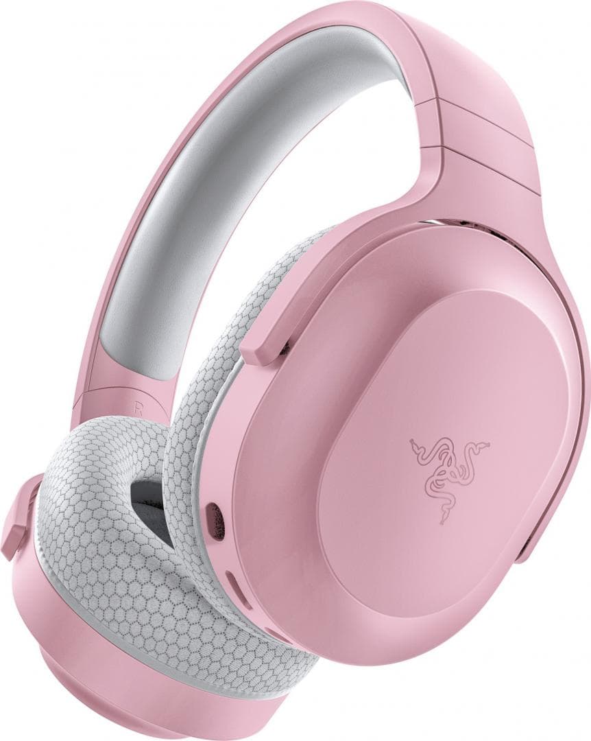 Casti cu microfon Razer Barracuda X - Quartz (2022) wireless,  Wireless Multi-platform Gaming and Mobile Headset, USB-C, 20 Hz – 20 kHz, 32ohm, 96db, driver 40mm, roz