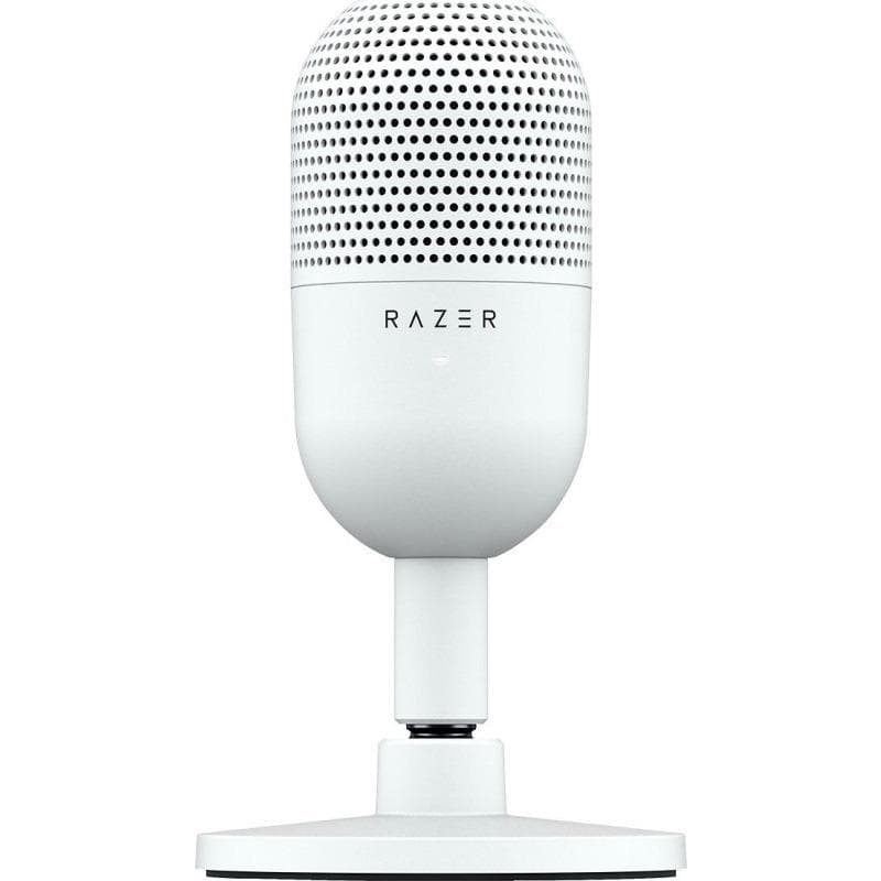 Microfon Razer Seiren V3 Mini White USB, frecventa raspuns 20 Hz - 20000 Hz, sensibilitate 110 dB (THD > 1% at 1 kHz), alb