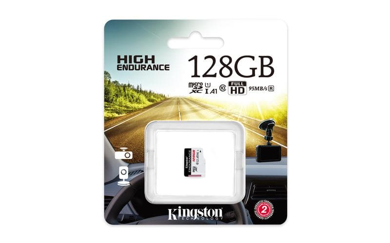 Card de Memorie Micro SDXC Kingston High Endurance, 128GB, Adaptor SD, Class 10