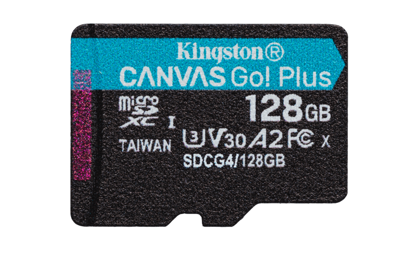 Card de Memorie MicroSDXC Kingston128GB Canvas GO PlusFara Adaptor