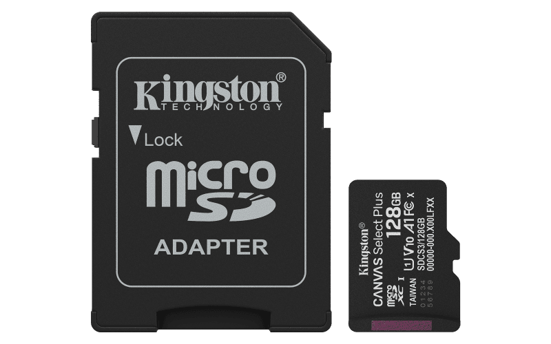 Card de MemorieMicroSDXC Kingston 128GBCanvas Select PlusCu Adaptor