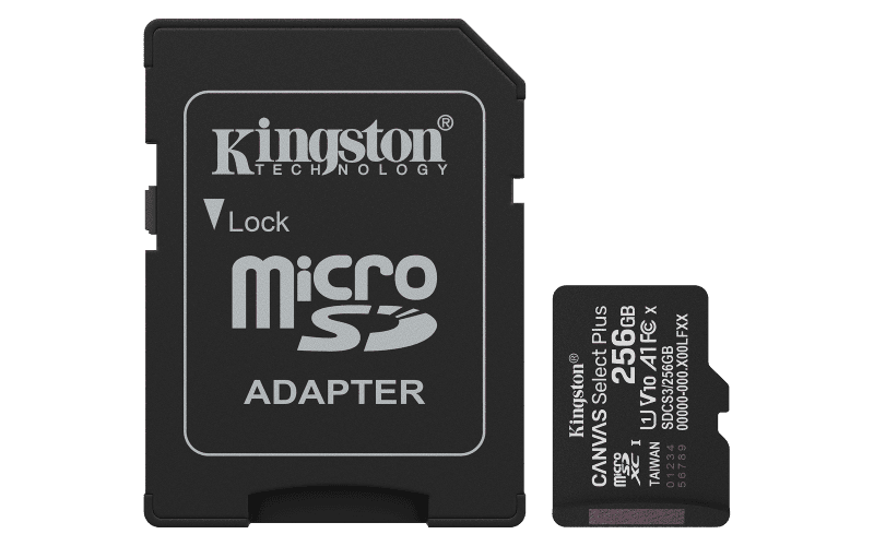 Card de Memorie MicroSDXC Kingston 256GBCanvas Select PlusCu Adaptor