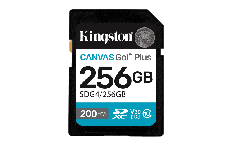 Card de Memorie SD Kingston 256GB Canvas GO PLUS CL10