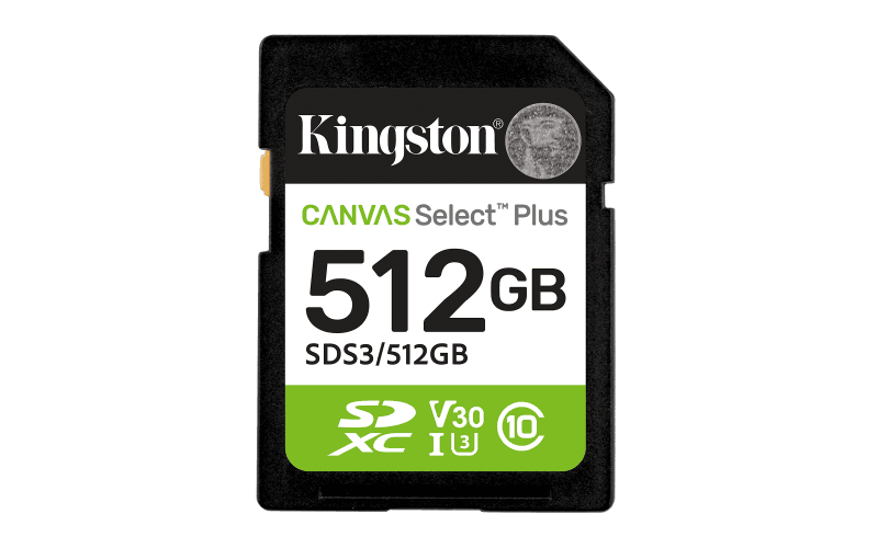 512GB SDXC Canvas Select Plus Gen3 150MB