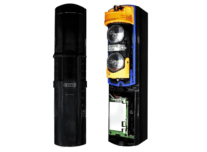 Bariera de protectie perimetrala Optex SL-100TNR cu 1 canal, distanta de detectie 30m, alimentare cu baterii