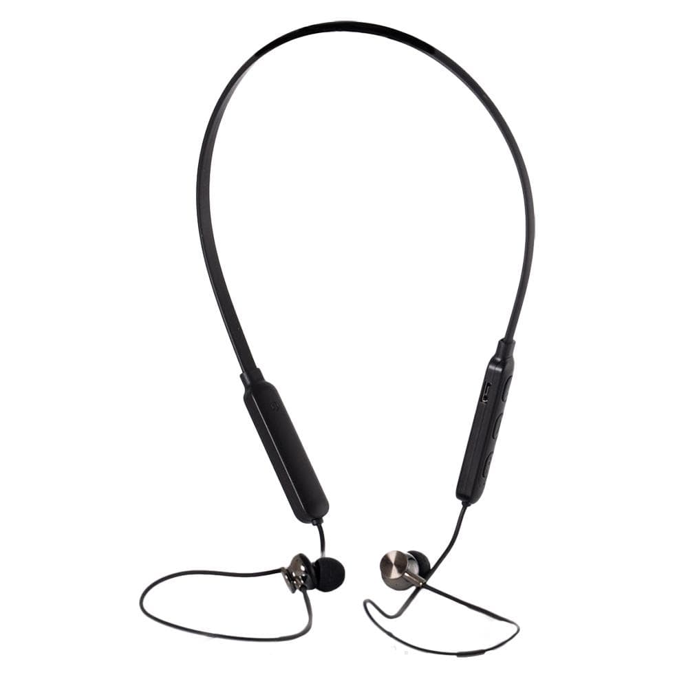 Casti Spacer wireless, in ear, fir de legatura si prindere magnetica, microfon pe fir, Bluetooth 5.0, autonomie de pana la 6 ore, timp de incarcare 2 ore, negru