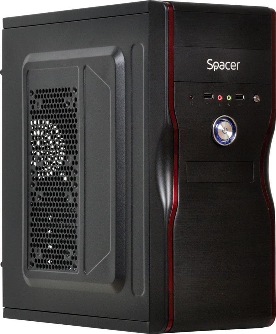 Carcasa Spacer New Mercury, ATX, MidTower NEGRU