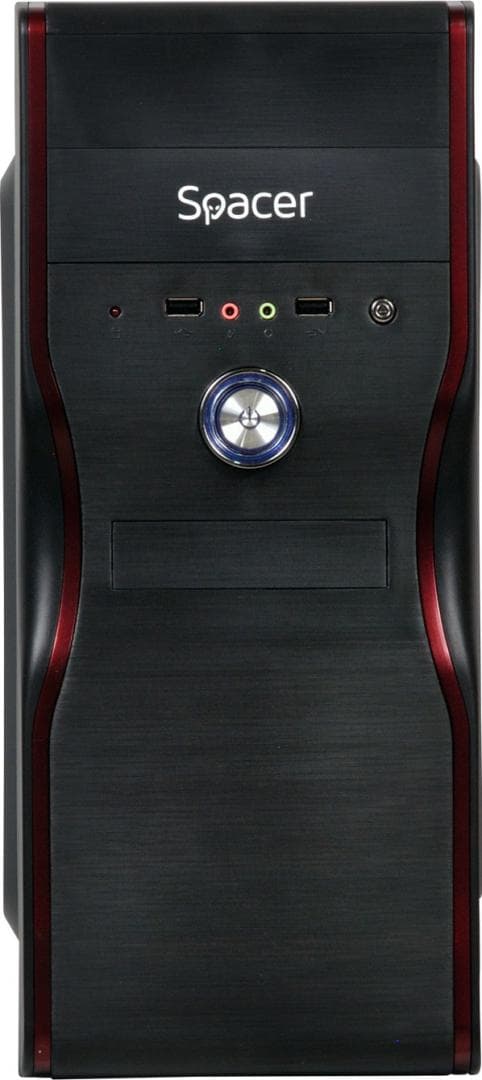 Carcasa Spacer New Mercury, ATX, MidTower NEGRU