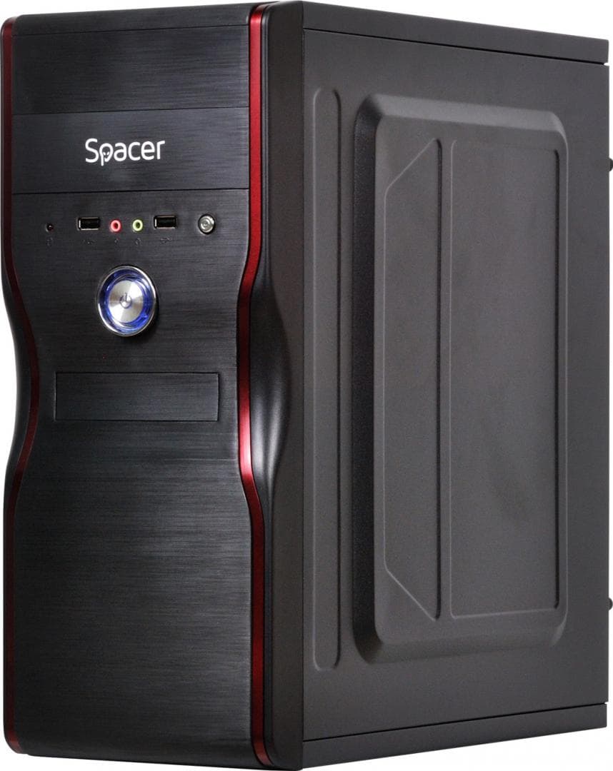Carcasa Spacer New Mercury, ATX, MidTower NEGRU