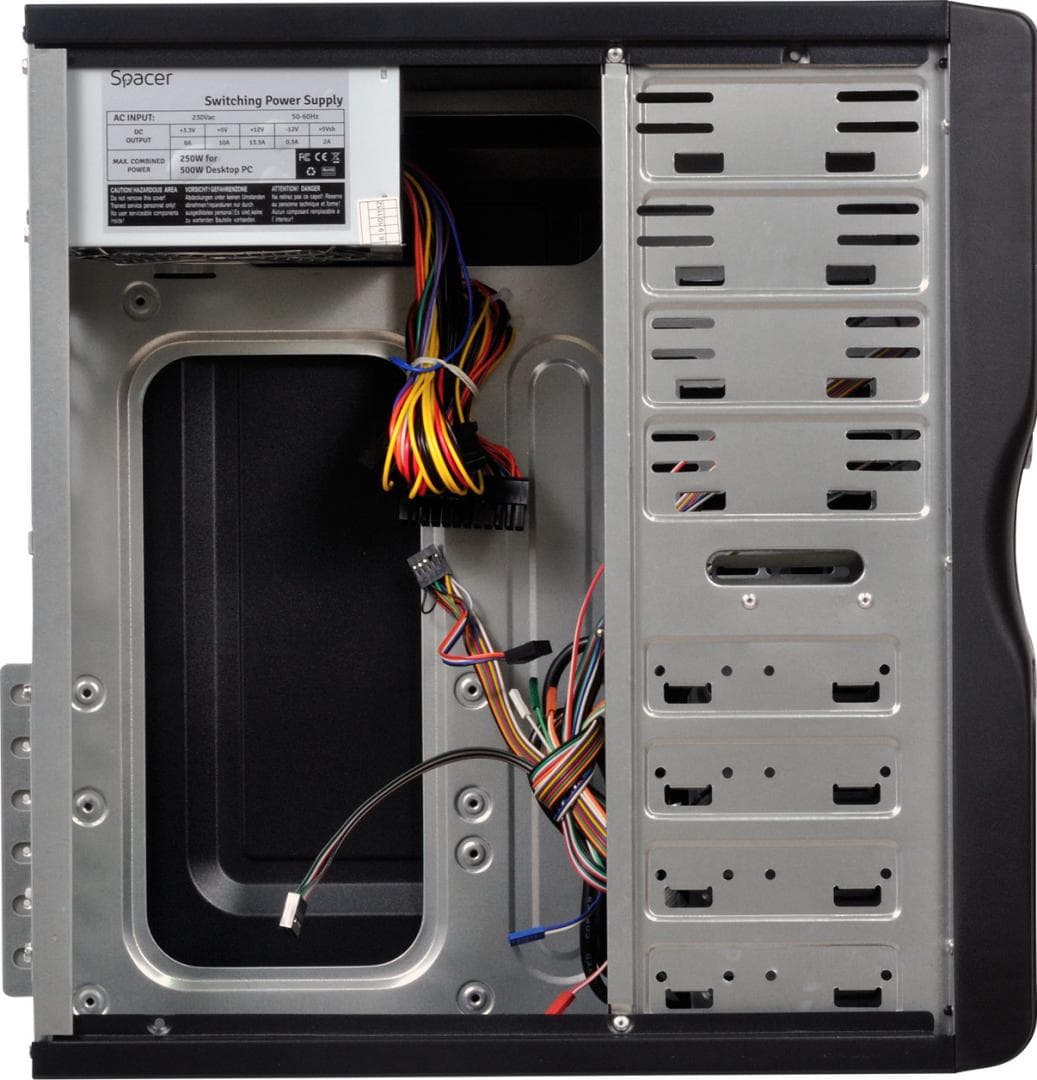 Carcasa Spacer New Mercury, ATX, MidTower NEGRU