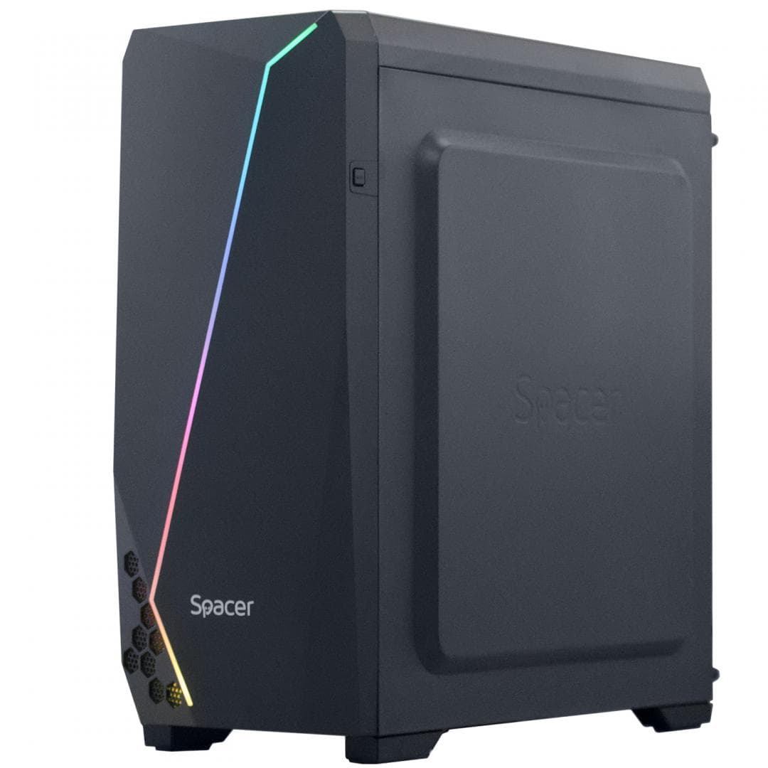 Carcasa Spacer Flash, ATX, MidTower NEGRU