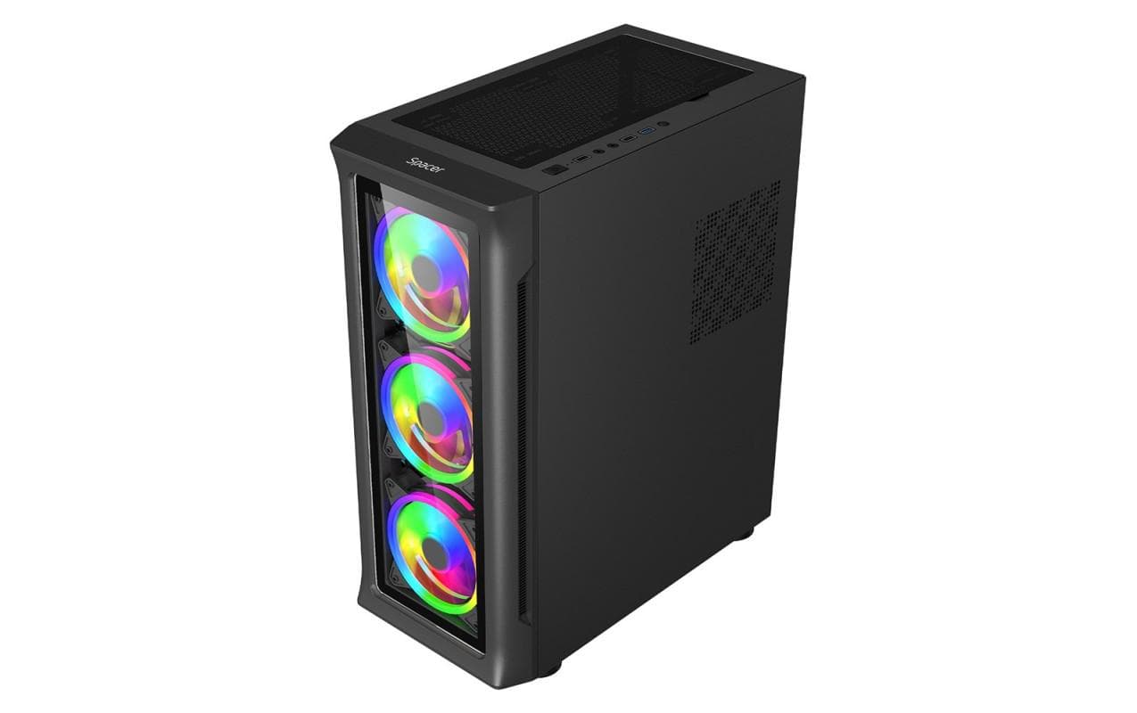 Carcasa Spacer SHIELD Mid Tower NEGRU