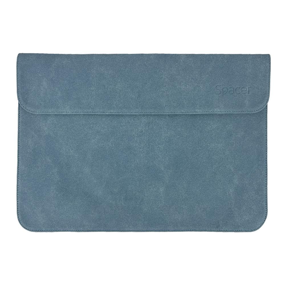 HUSA SPACER, pt. notebook slim de max 15.6″, 1 compartiment, piele sintetica, albastru