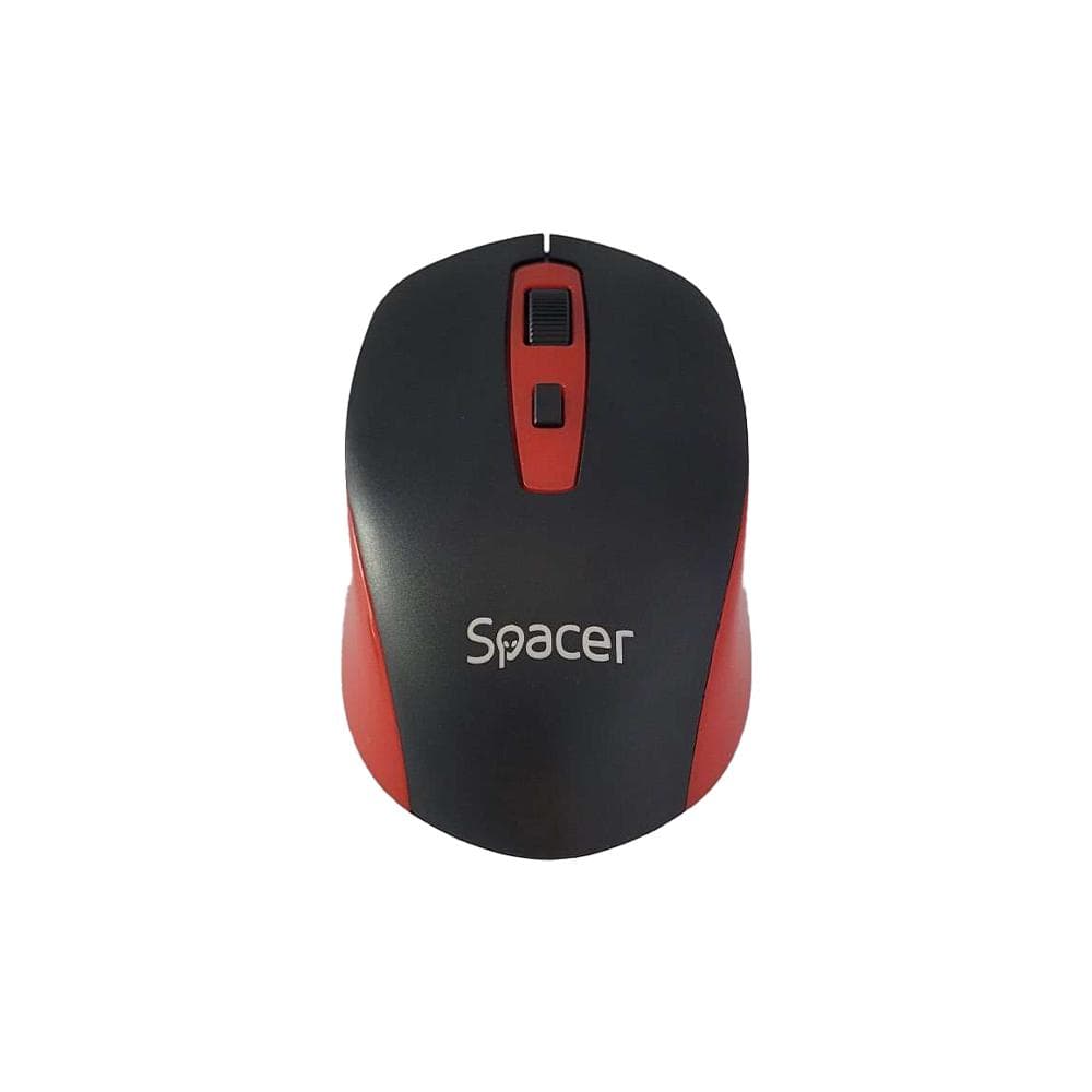 MOUSE Spacer, PC sau NB,1600 dpi, butoane/scroll 4/1, negru cu rosu