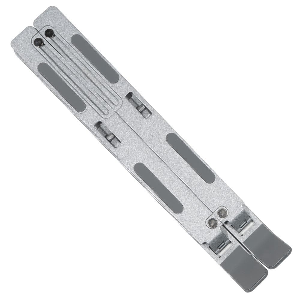 Stand Notebook Spacer 15.6″, aluminiu, pliabil si ajustabil, 7 trepte de inaltime, husa de transport, gri