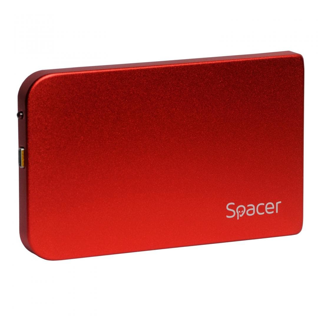 Rack extern HDD/SSD 2.5" Spacer USB 3.0 rosu