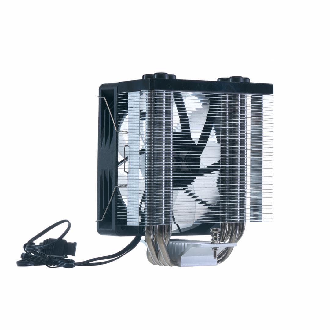 Cooler CPU Serioux CC120ARGB, dimensiuni 120x120x25mm, viteza ventilator 800-1800±200RPM, TDP: 180 - 200W, durata de viata 30 000 ore, iluminare LED, suporta seriile INTEL & AMD