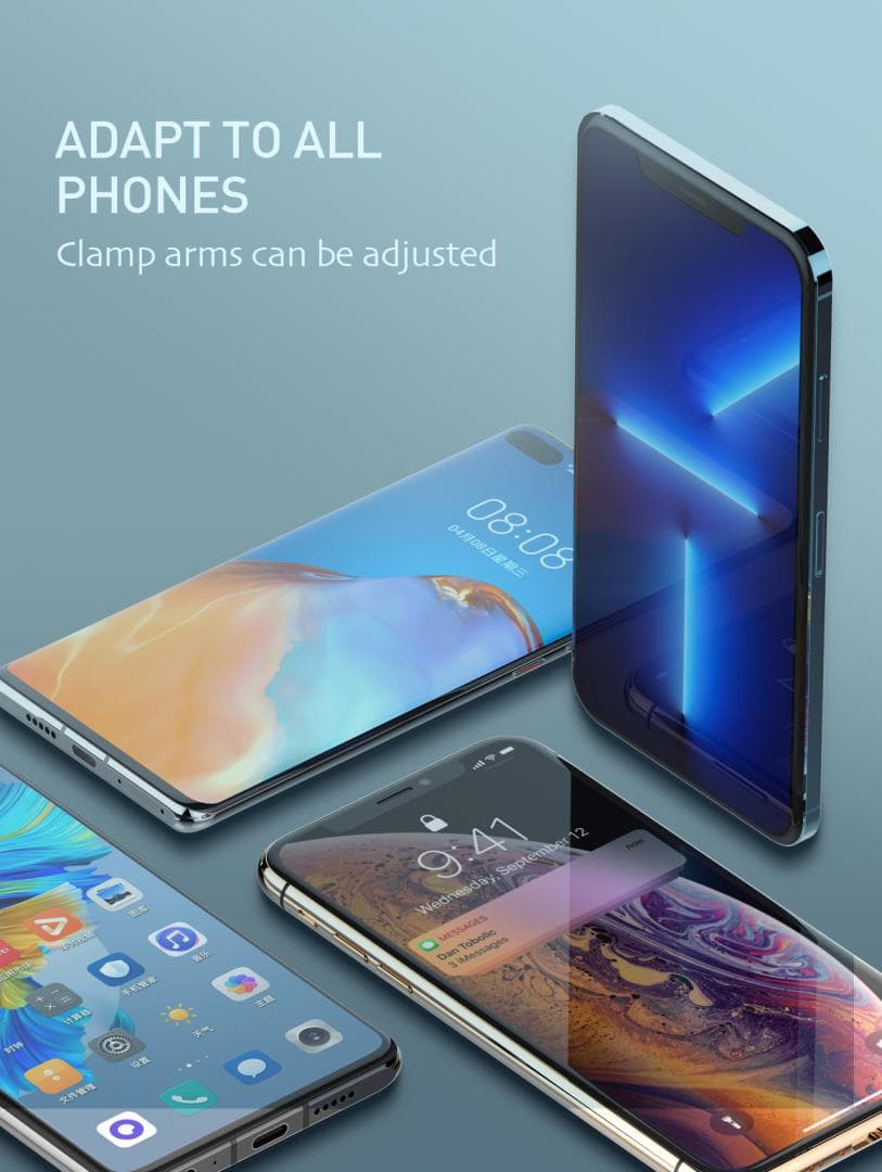 Suport auto telefon Gravity Serioux CH03, Material: ABS+ aluminium, mod de instalare: tip cataramă, poziție de fixare: aerisire, culoare: negru, potrivit pentru: telefon mobil