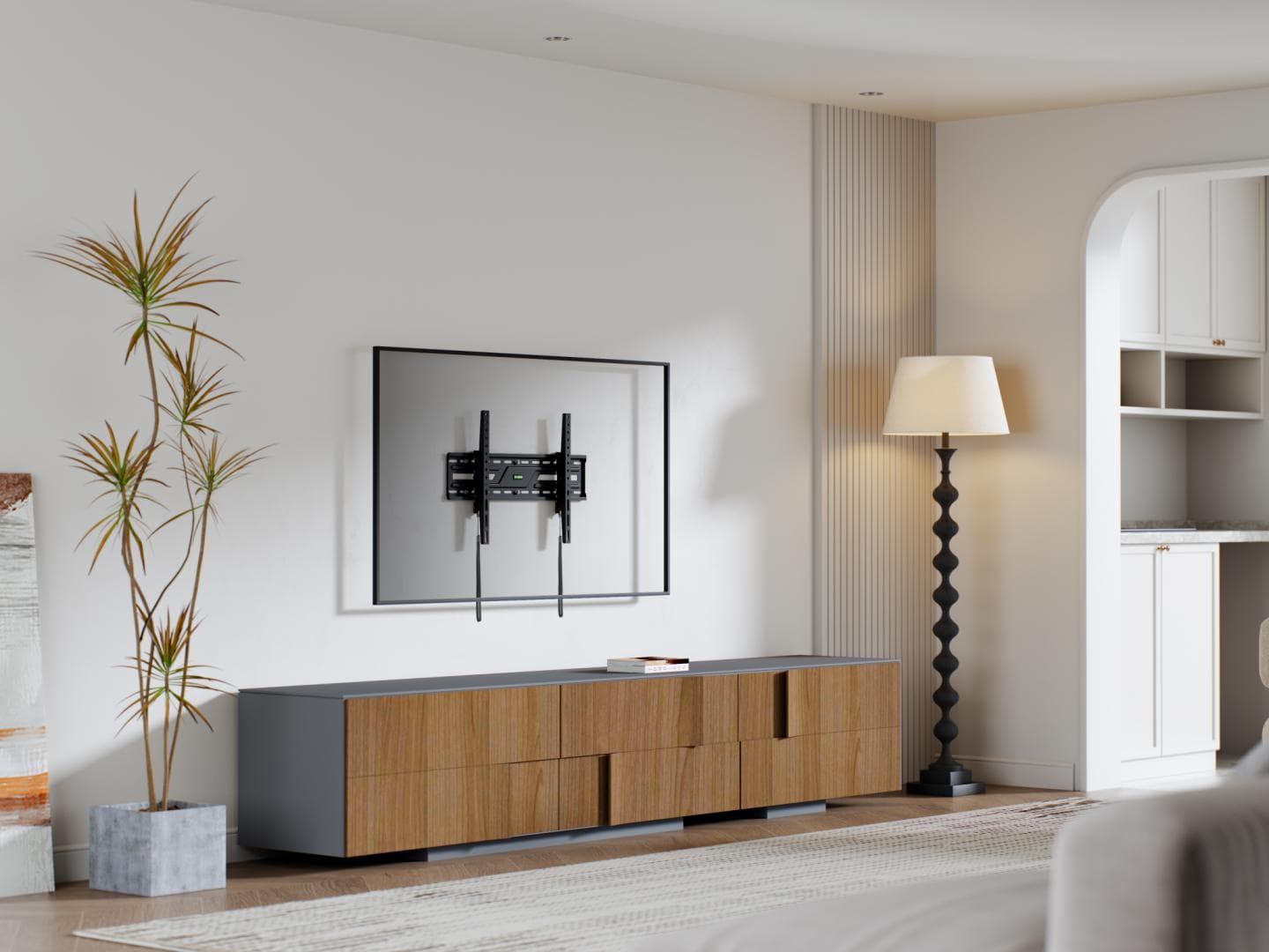 Suport perete TV Serioux 37-86" Tilt 75kg Profil 50mm Material: Otel Finisarea suprafeței: vopsea electrostatica Dimensiune ecran: 37"-86" Compatibilitate VESA: 75x75, 100x100, 100x150, 150x100, 100x200, 200x100, 150x150, 200x200, 200x300, 300x200, 200x400, 400x200, 300x300, 300x400, 400x300