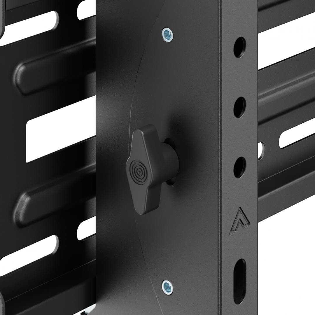 Suport perete TV Serioux 43-100" Tilt 75kg Profil 85mm Material: Otel Finisarea suprafeței: vopsea electrostatica Dimensiune ecran: 43"-100" Compatibilitate VESA: 75x75, 100x100, 100x150, 150x100, 100x200, 200x100, 150x150, 200x200, 200x300, 300x200, 200x400, 400x200, 300x300, 300x400, 400x300