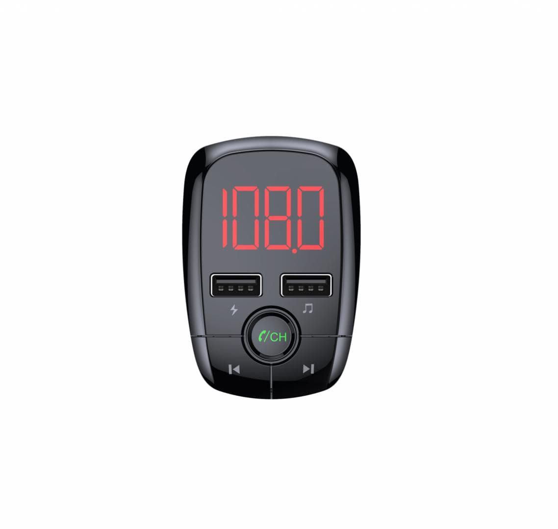 Modulator FM Serioux ABFM50, Bluetooth 5.0 , raza actiune de până la 5 m, voltaj intrare: 1x DC 12V/24V ,2 porturi USB: 1x USB DC5V 2.4A Max 1 x USB audio (pana la 32 GB), slot MicroSD (pana la 32 GB), format muzica: MP3/WMA/WAV, frecvența FM: 87.5MHz - 108.0MHZ, microfon incorporat , functii