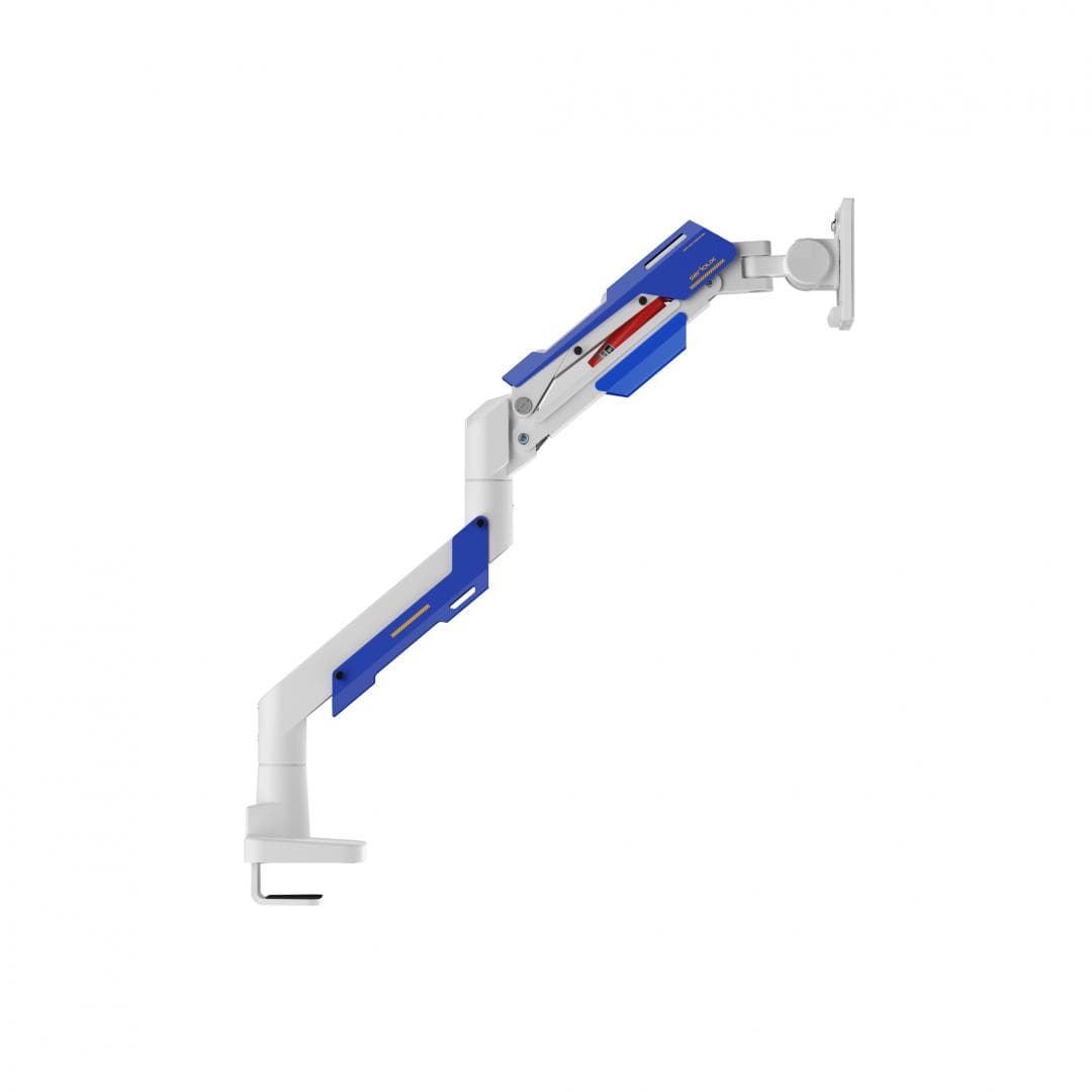 Suport monitor Serioux MM101-C012WH, arc cu gaz, compatibilitate dimensiune ecran 24"-57", greutate maximă suportata: 2~30 kg, VESA: 75x75, 100x100, 100x200, 200x100, 200x200, inclinare: +70°~-45°, pivotare: +90°~-90°, rotația ecranului: 360°