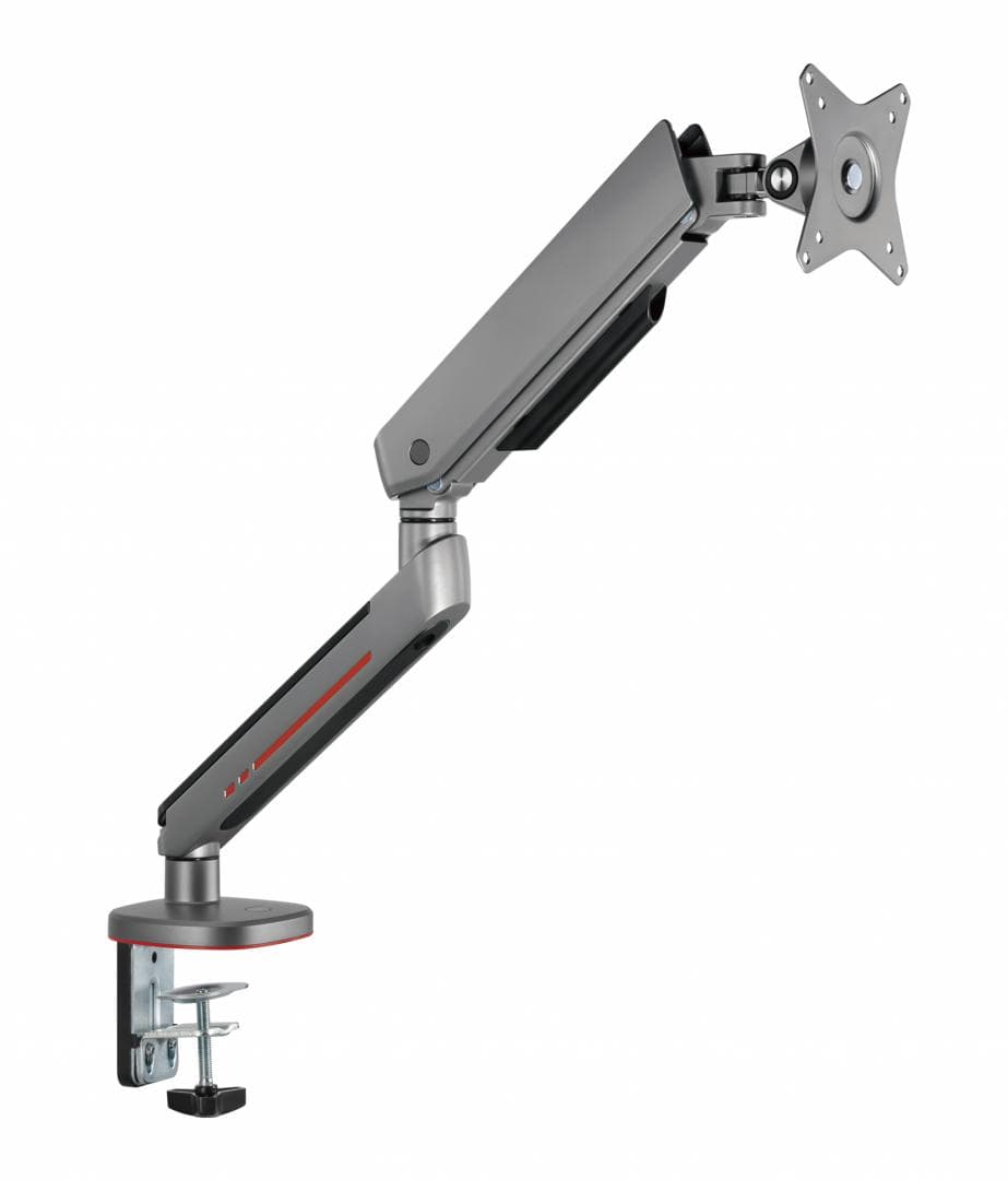 Brat pentru monitor, Material: Oțel, Aluminiu, Plastic, Suprafață finisaj : acoperire cu Pulbere, Culoare: Alb Texturat Fin, Gri Spațial, Dimensiune compatibila ecran: 27"-45", tehnologie arc, Greutate maxima (pe ecran): 5~14 kg, Greutate maxima pentru ecran curbat (pe ecran): 5~12 kg
