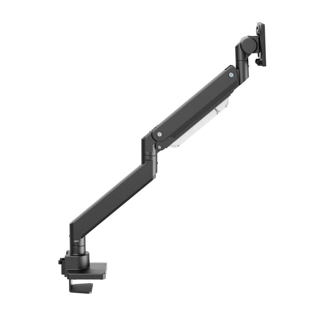 Suport monitor Serioux MM80-C012, compatibilitate dimensiune ecran 17"-57", arc cu gaz, greutate maximă suportata: (per ecran): 2~27 kg, greutate maximă suportata pentru ecran curbat (per ecran): 1 ~ 22 kg, VESA: 75x75, 100x100, 100x200, 200x100, 200x200, inclinare: +60°~-20°, pivotare: +90°~-90°