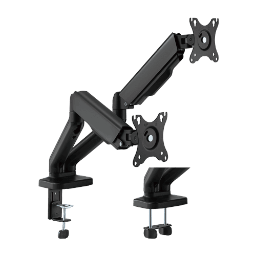 Braț pentru monitor cu contragreutate Material: Oțel, Plastic Tehnologie: Arc Suprafață finisaj : Vopsit electrostatic, Acoperire cu Pulbere Dimensiune compatibila ecran: 17"-32" Greutate maxima (pe ecran): 2~9 kg Compatibilitate VESA: 75x75, 100x100 Interval de inclinare : +90°-90° Interval de