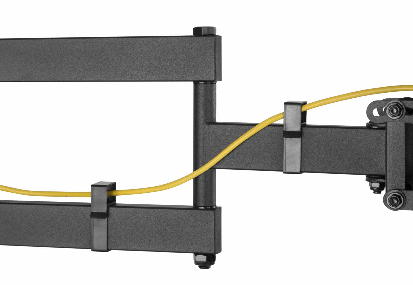 Suport TV de perete Serioux TV61-443, compatibilitate  dimensiune ecran: 32"-70", compatibilitate VESA: 200x100, 200x200, 300x200, 400x200, 300x300, 400x300, 400x400, greutate maximă suportata:  50kg, distanta fata de perete: 78~442mm, inclinare:  +3°~-15°, pivotare: +90°~-90°, nivel ecran: +3°~-3°