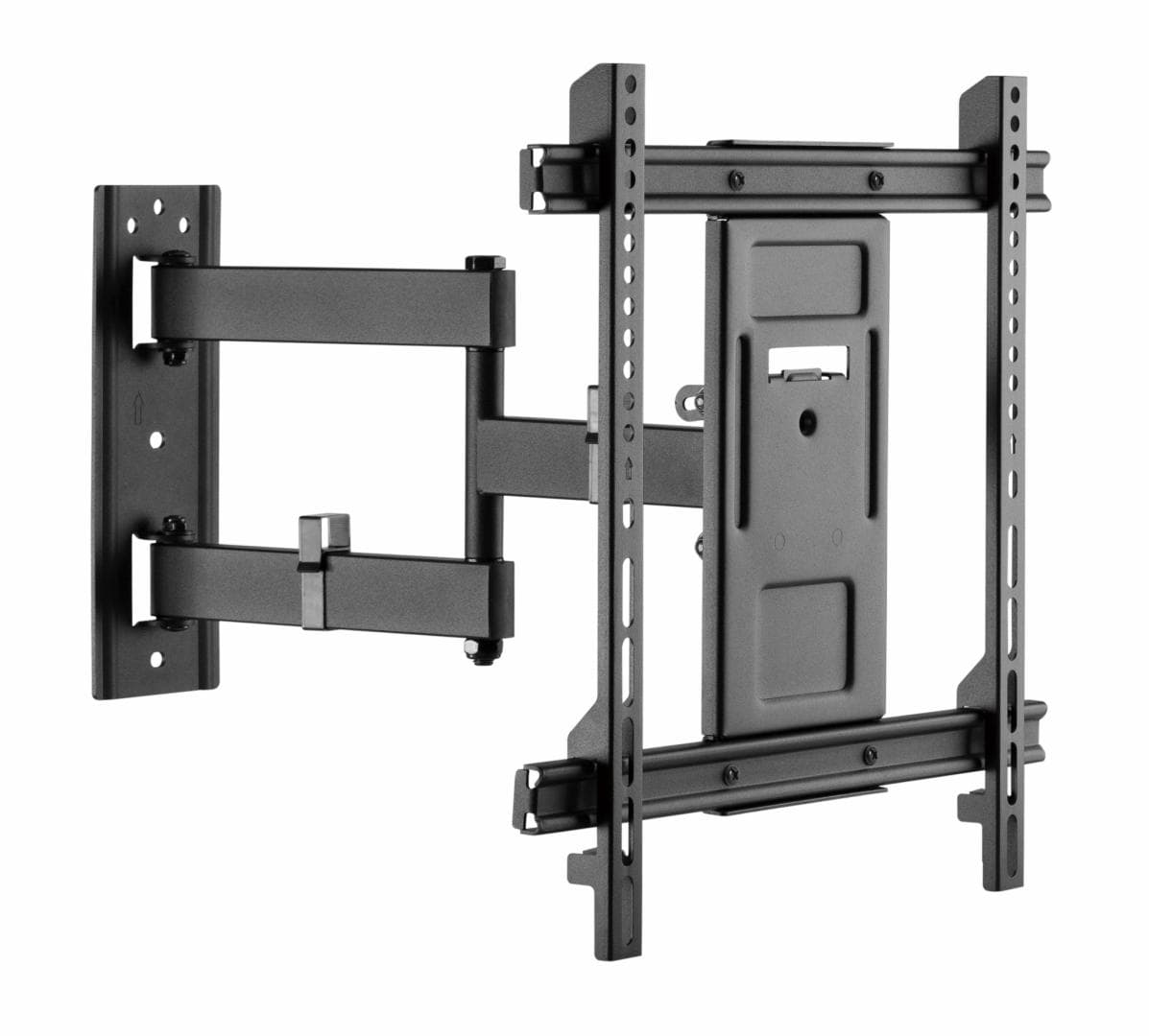 Suport TV de perete Serioux TV61-443, compatibilitate  dimensiune ecran: 32"-70", compatibilitate VESA: 200x100, 200x200, 300x200, 400x200, 300x300, 400x300, 400x400, greutate maximă suportata:  50kg, distanta fata de perete: 78~442mm, inclinare:  +3°~-15°, pivotare: +90°~-90°, nivel ecran: +3°~-3°